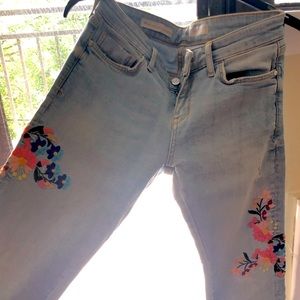 Embroidered pilcro jeans